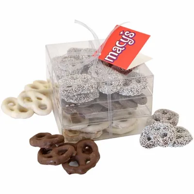 3 Way Pretzel Stack Acetate Tower - TRB801 - Custom Aprons Now