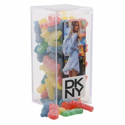 Acrylic Box with Sour Patch Kids - Medium - Custom Aprons Now