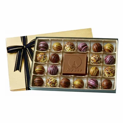 Truffle Gift Box with 20 Chocolate Truffles - Custom Aprons Now