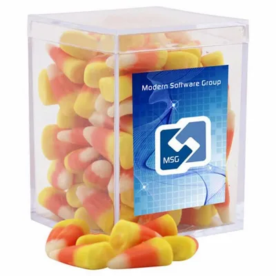 Acrylic Box with Candy Corn - Small - Custom Aprons Now