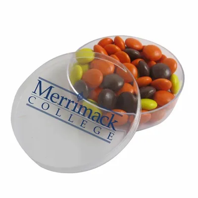 Small Round Acrylic with Reese's Pieces - Custom Aprons Now