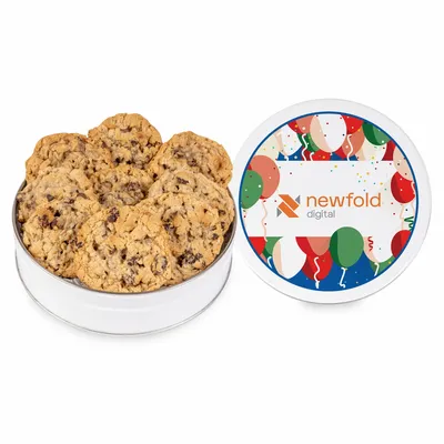 Fresh Beginnings Oatmeal Raisin Cookie Tin (Small) - Custom Aprons Now