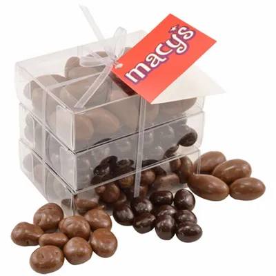 3 Way Chocolate Stack Acetate Tower - Custom Aprons Now