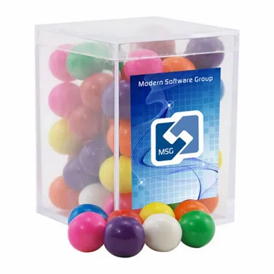 Acrylic Box with Gumballs - Small - Custom Aprons Now