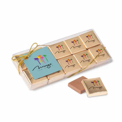 Twenty Piece Chocolate Foiled Square Box-Full Color - Custom Aprons Now