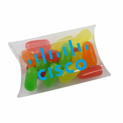 Small Pillow Acetate Box with Mike & Ike's - Custom Aprons Now