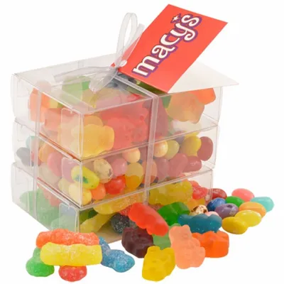 3 Way Gummy Stack Acetate Tower - Custom Aprons Now