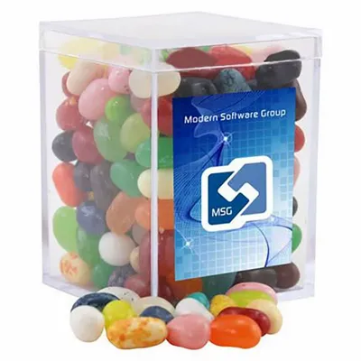 Small Acrylic Candy Box with Jelly Belly - Custom Aprons Now