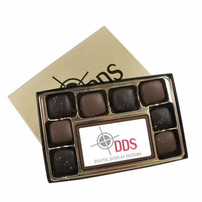 8 Piece Sea Salt Caramels with Digital Printed Centerpiece - Custom Aprons Now
