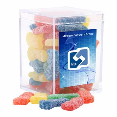 Acrylic Box with Sour Patch Kids - Small - Custom Aprons Now