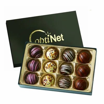Truffle Gift Box with 12 Truffles - Custom Aprons Now