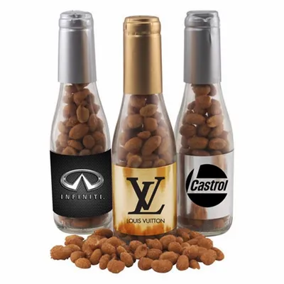 Champagne Bottle - Honey Roasted Peanuts 8" - Custom Aprons Now