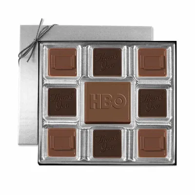 Custom Chocolate Squares Gift Box (6 oz.) - Custom Aprons Now