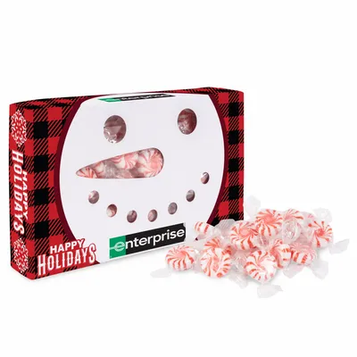 Snowman Die Cut Box with Starlight Mints - Custom Aprons Now