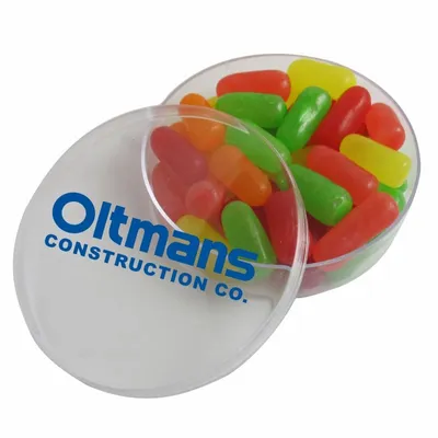 Small Round Acrylic with Mike & Ike's - Custom Aprons Now
