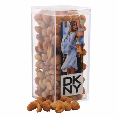 Acrylic Box with Honey Roasted Peanuts - Medium - Custom Aprons Now