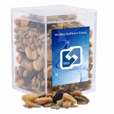 Acrylic Box with Trail Mix - Small - Custom Aprons Now