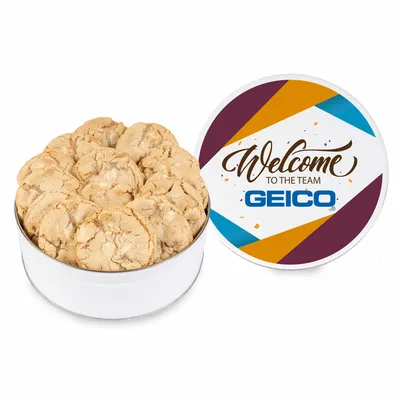 Fresh Beginnings Macadamia Nut Cookie Tin - Custom Aprons Now