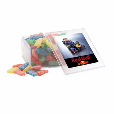 Acrylic Box with Sour Patch Kids - Large - Custom Aprons Now
