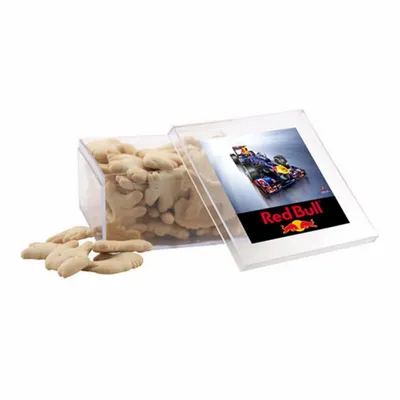 Acrylic Box with Animal Crackers - Large - Custom Aprons Now