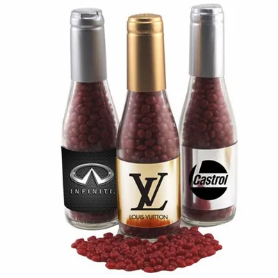 Champagne Bottle with Red Hots 8" - Custom Aprons Now