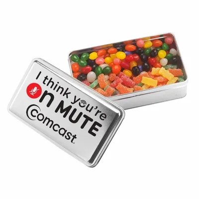 2-Share Tin - Sour Kids/Assorted Jelly Beans - Custom Aprons Now