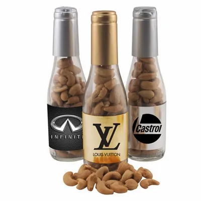 Champagne Bottle with Cashews 8" - Custom Aprons Now