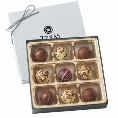 Truffle Gift Box with 9 Truffles - Custom Aprons Now