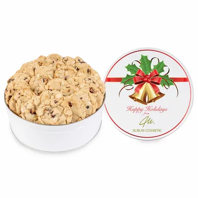 Fresh Beginnings Cranberry Cookie Tin (Large) - Custom Aprons Now