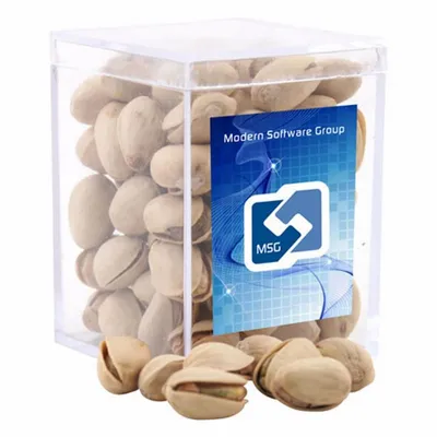 Acrylic Box with Pistachios - Small - Custom Aprons Now