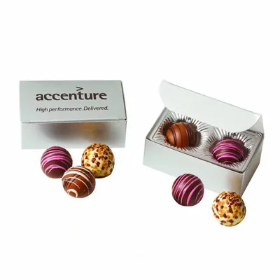 Truffle Gift Box with 2 Truffles - Custom Aprons Now