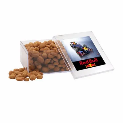 Acrylic Box with Honey Roasted Peanuts - Large - Custom Aprons Now