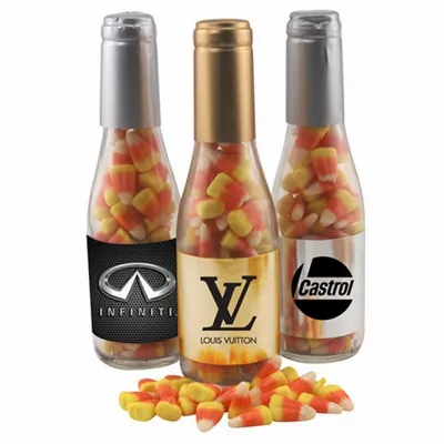 Champagne Bottle w/ Candy Corn 8" - Custom Aprons Now