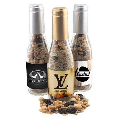 Champagne Bottle with Trail Mix 8" - Custom Aprons Now