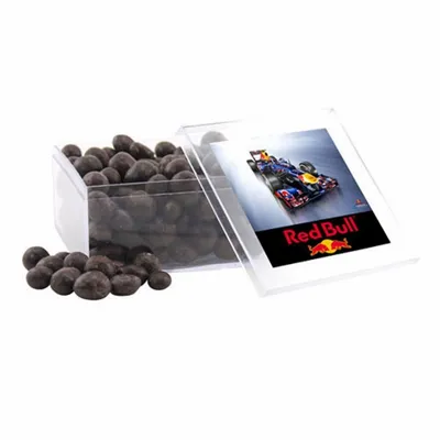 Acrylic Box with Choc Espresso Beans - Large - Custom Aprons Now