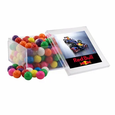 Acrylic Box with Gumballs - Large - Custom Aprons Now