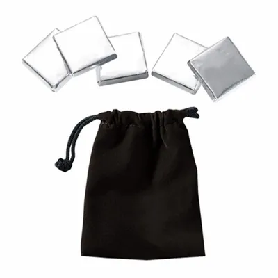 Velour Pouches with Chocolate Squares - Custom Aprons Now
