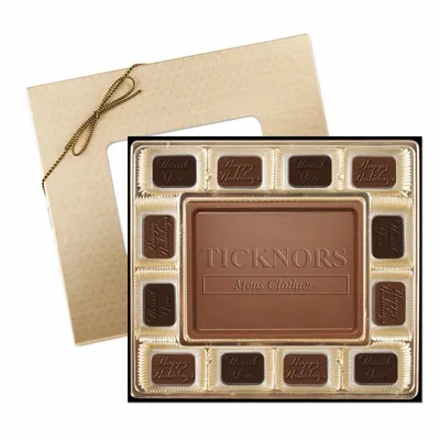 Small Custom Chocolate Delight Gift Box 7" - Custom Aprons Now