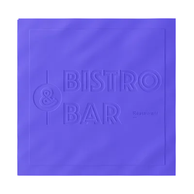 Custom Debossed Beverage Napkin - Table Covers Now