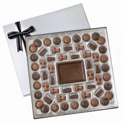 Large Custom Chocolate Delights Gift Box ( 1 1/2 lbs.) - Custom Aprons Now