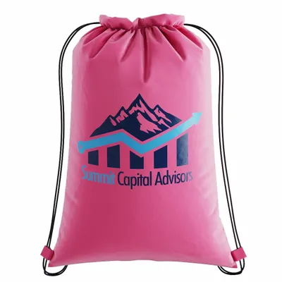 Custom Nylon Drawstring Bag - Custom Aprons Now