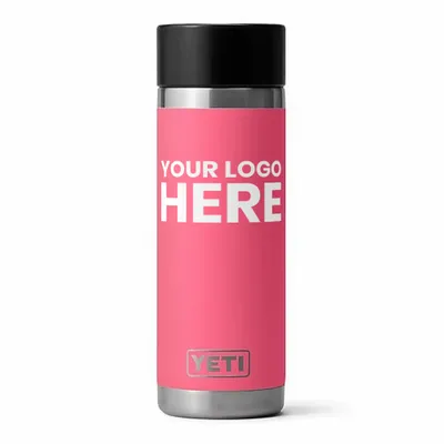 YETI Rambler 18 OZ Bottle w/ Hotshot Lid - Laser Engraved