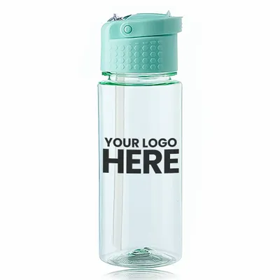 17 oz. Transparent Plastic Water Bottle with Carrying Handle