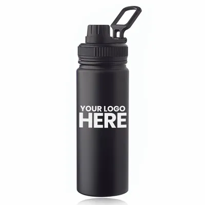 Houston 23 oz. Stainless Steel Water Bottle with Carrying Handle