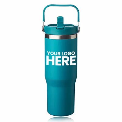 30 oz. Bronx Stainless Travel Mug with Carrying Handle