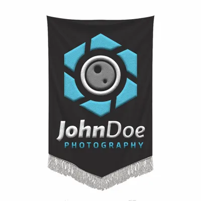 Embroidered Pennant - Custom Aprons Now