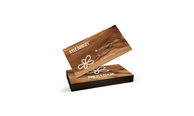 Environmentally Friendly Wooden House Card