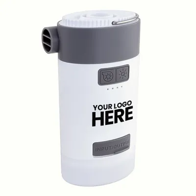 3-in-1 Air Pump Solar Charger with Camping Lamp