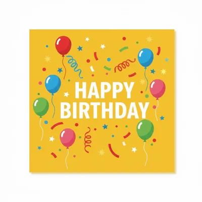 Happy Birthday Napkins - Custom Aprons Now