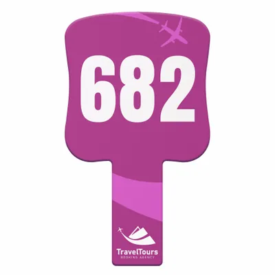 Rectangle Auction Paddles - Table Covers Now